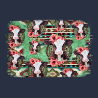 Baby Cow Floral Aztec Background Heavyweight Sweatshirt | Teevron