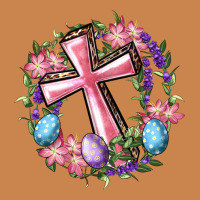 Cross With Floral Wreath And Easter Eggs Heavyweight Hoodie | Teevron