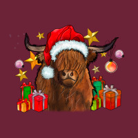 Festive Highland Cow Long Sleeve Tee | Teevron