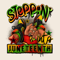 Steppin' Into Juneteenth Black Girl Sneakers Zipper Hoodie | Teevron