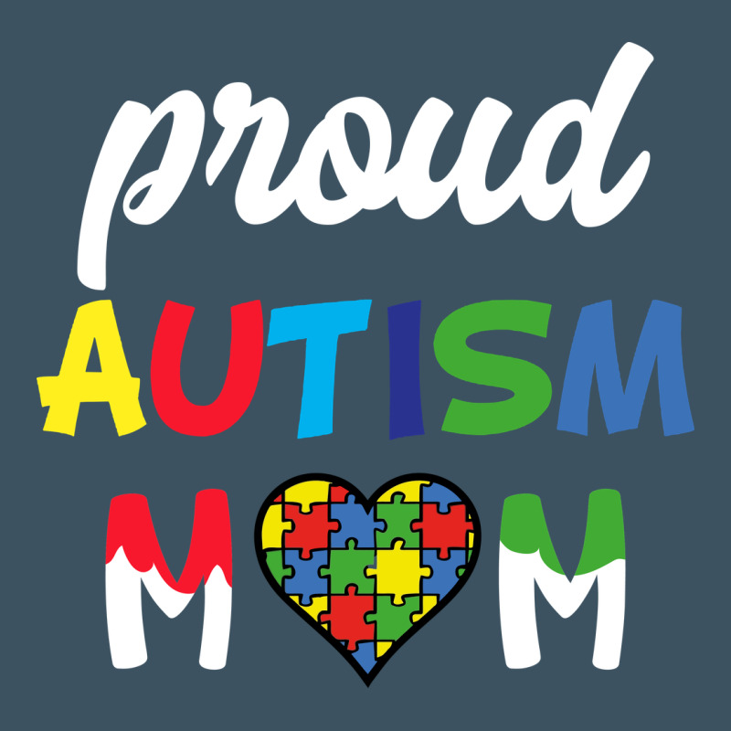 Proud Autism Mom Mothers Day Gift Autism Awareness Urban Heavy Tee by CowhideDigitalArt | Teevron