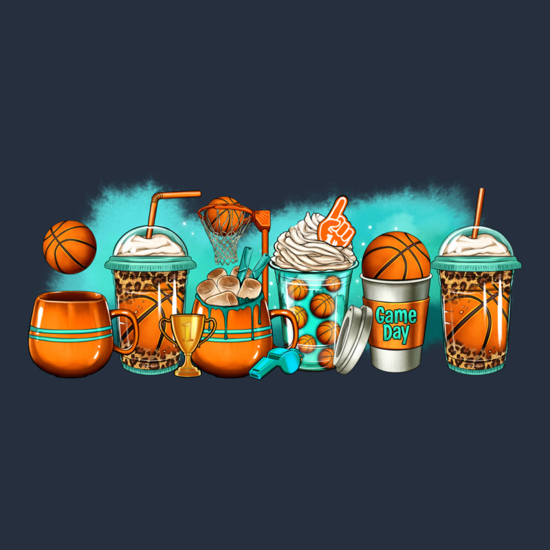 Basketball Coffee Cups Zipper Hoodie by Jasminsmagicworld | Teevron