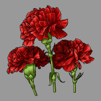 Scarlet Red Carnation Illustrations Vintage Hoodie | Teevron