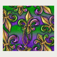 Mardi Gras Fleur De Lis Zipper Hoodie | Teevron