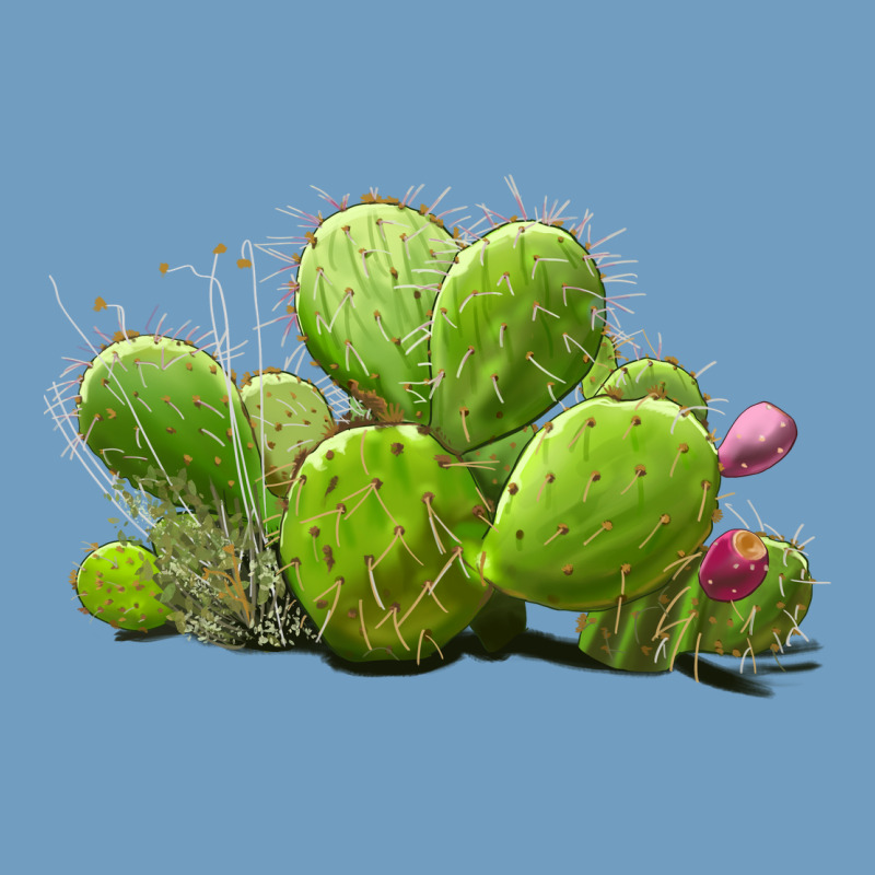 Desert Prickly Pear Cactus Urban Heavy Tee by LillyAllenDesigns | Teevron