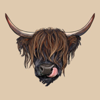 Black Highland Cow Heavyweight Sweatshirt | Teevron