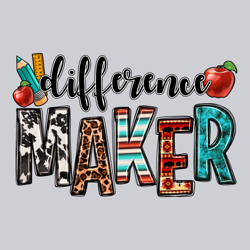 Difference Maker Teacher Classic Tee by OliviaCreatesArt | Teevron