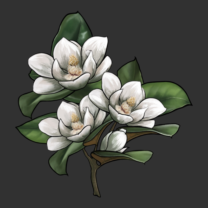 Magnolia Flower Illustration Urban Heavy Tee by LillyAllenDesigns | Teevron