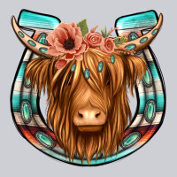 Highland Cow Serape Floral Headband Horseshoe Heavyweight Sweatshirt | Teevron