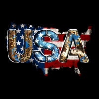 Usa American Flag Background Heavy Core Tee | Teevron