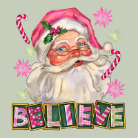 Pink Believe Santa Christmas Ladies Tee | Teevron