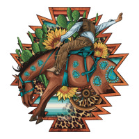 bucking bronco aztec shape background | Teevron