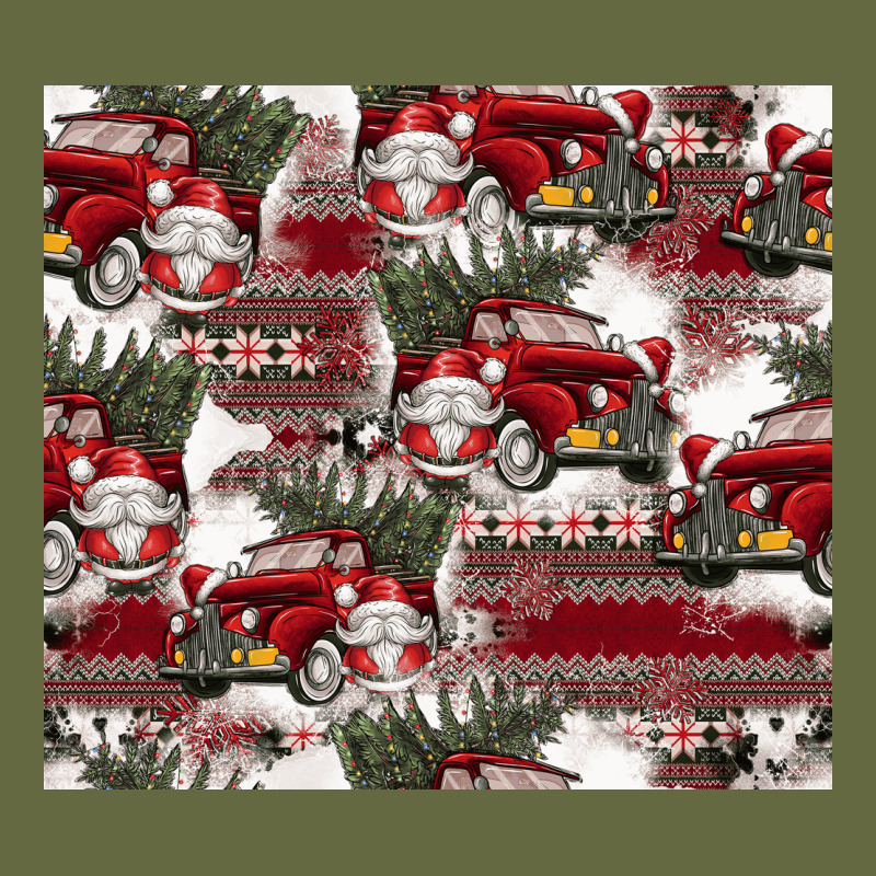 Vintage Christmas Car Pattern Long Sleeve Tee by CowhideDigitalArt | Teevron