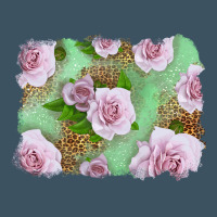 Pink Roses Background Urban Heavy Tee | Teevron