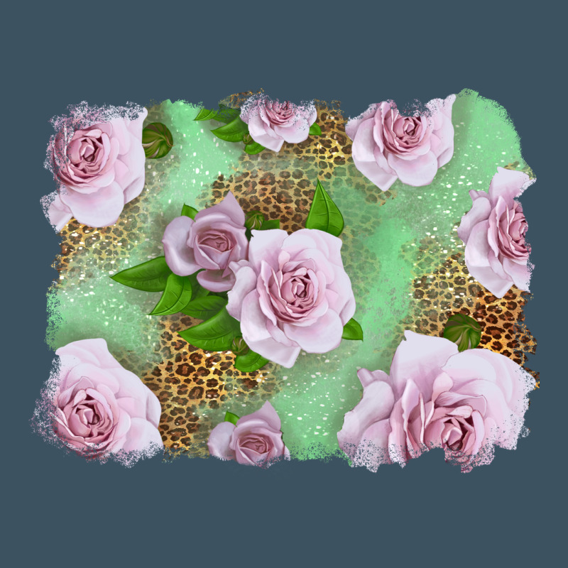 Pink Roses Background Urban Heavy Tee by LillyAllenDesigns | Teevron