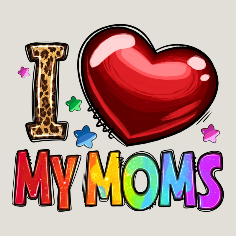 I Love My Moms Heavy Core Tee by OliviaCreatesArt | Teevron