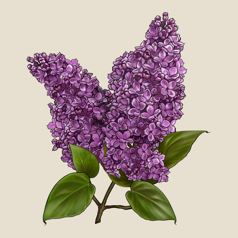 Purple Lilac Flower Urban Heavy Tee by LillyAllenDesigns | Teevron