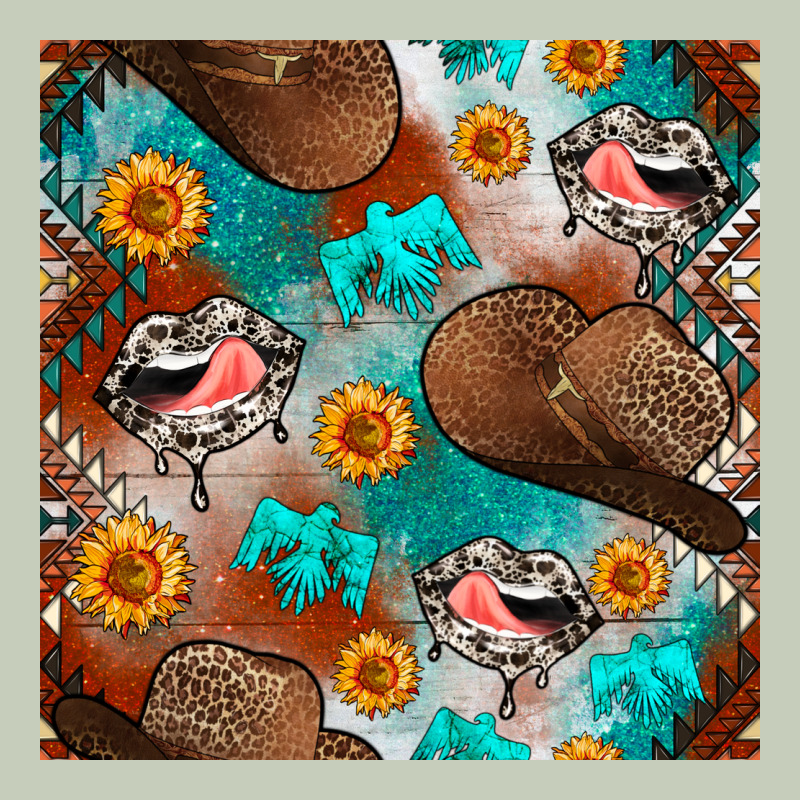 Western Cowboy Hat Seamless Pattern Ladies Tee by BundleAndBundleShop | Teevron
