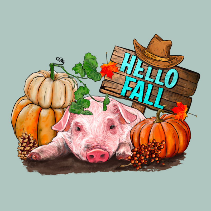 Hello Fall Pig Premium Sweatshirt by RanaPortraitStore | Teevron