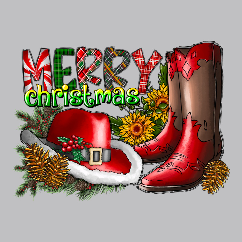 Cowboy Merry Christmas Long Sleeve Tee by CowhideDigitalArt | Teevron