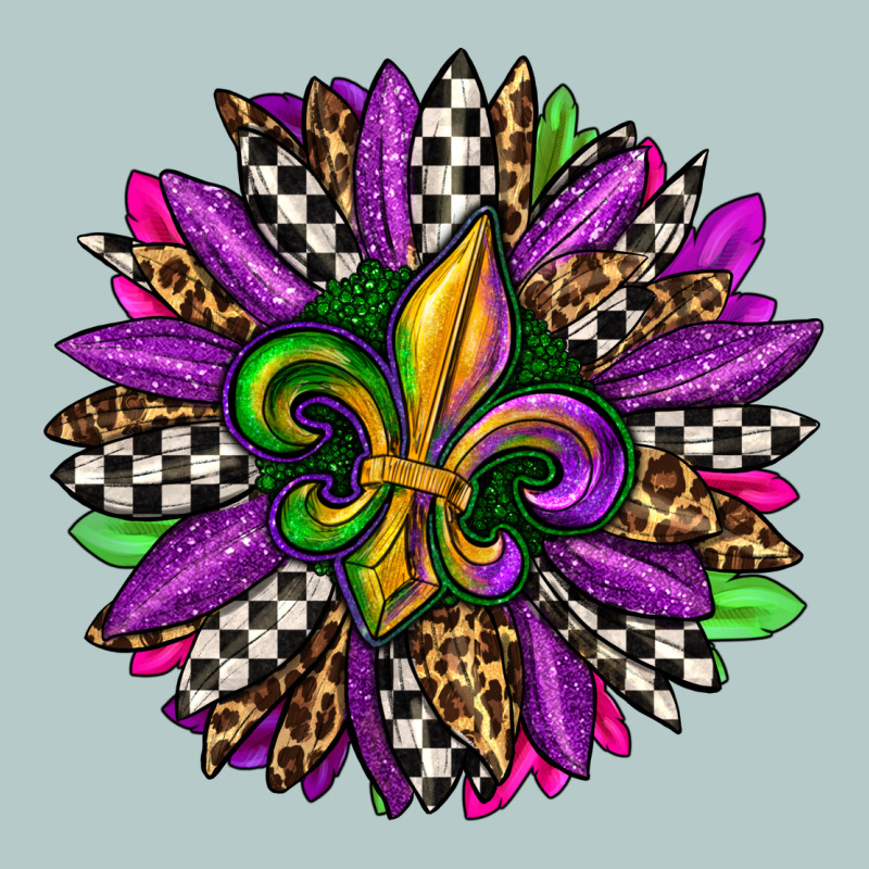 Mardi Gras Sunflower Heavy Core Tee by OliviaCreatesArt | Teevron