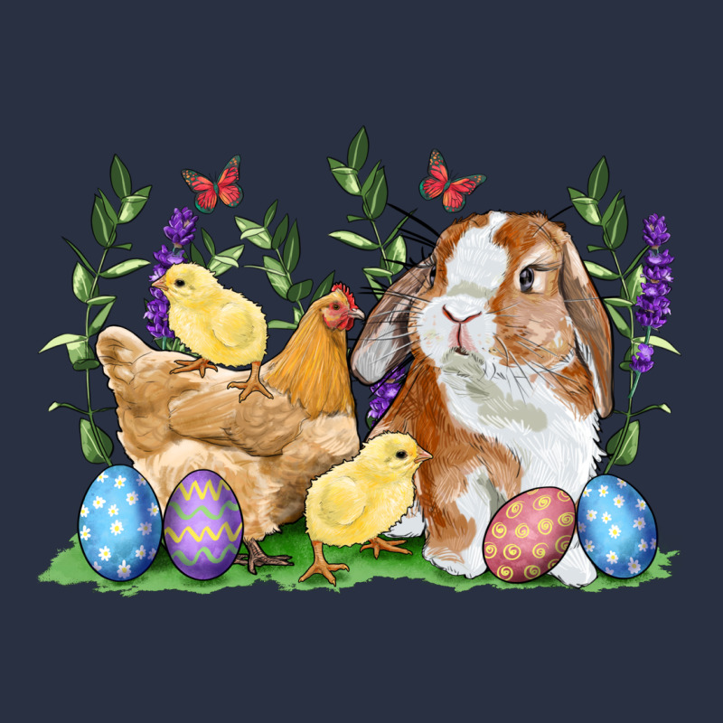 Easter Bunny And Chicks With Floral Heavyweight Sweatshirt by RanaPortraitStore | Teevron