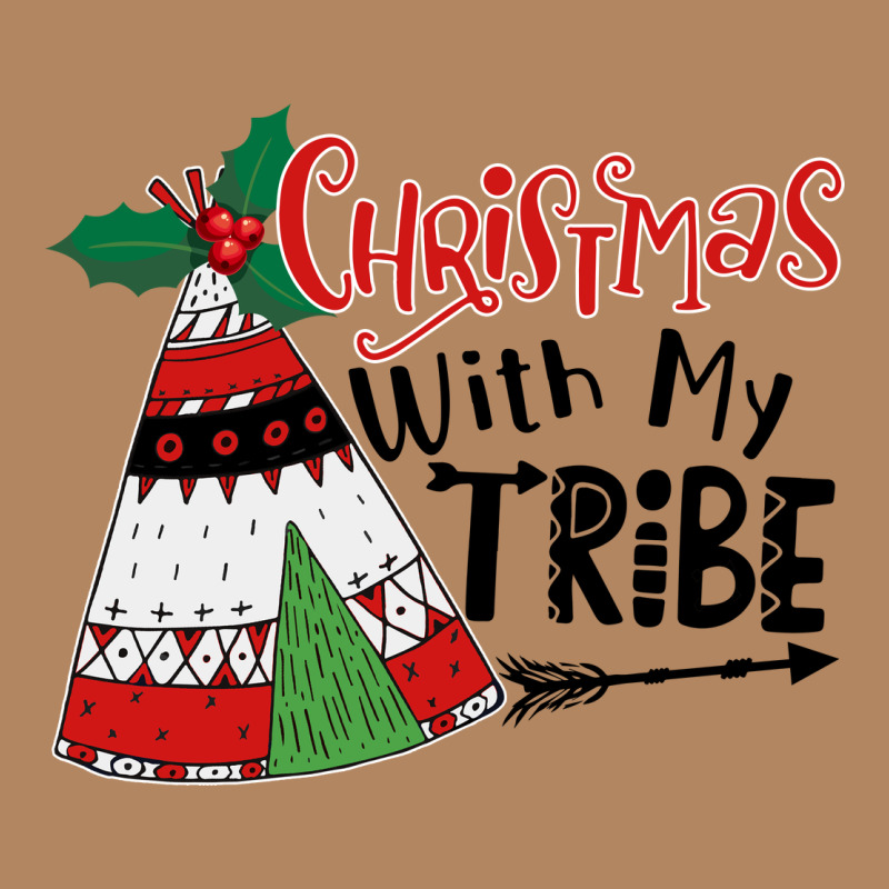 Christmas With My Tribe Boho Long Sleeve Tee by CowhideDigitalArt | Teevron