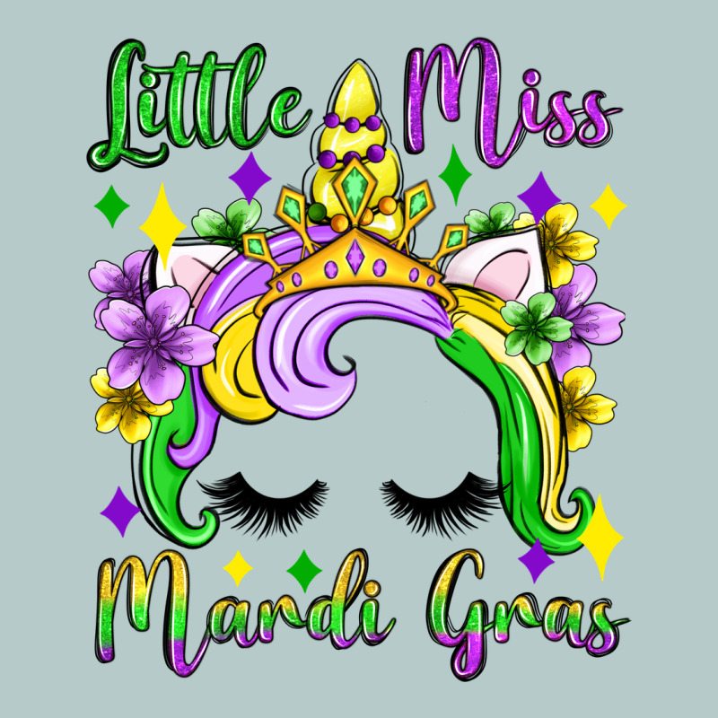 Little Miss Mardi Gras Unicorn  Olivia Heavy Core Tee by OliviaCreatesArt | Teevron