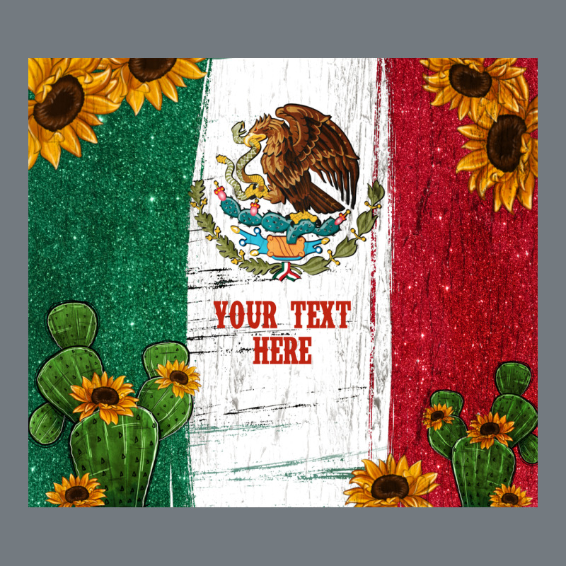 Preview Cactus Sunflower Mexican Flag Heavyweight Sweatshirt by Jasminsmagicworld | Teevron