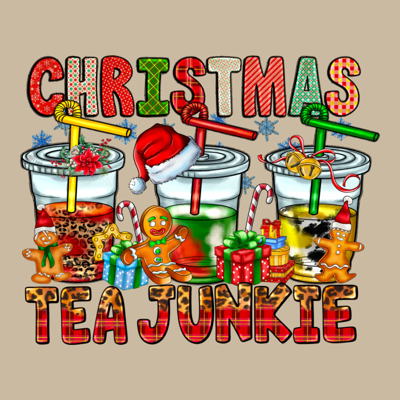 Christmas Tea Junkie Long Sleeve Tee by CowhideDigitalArt | Teevron