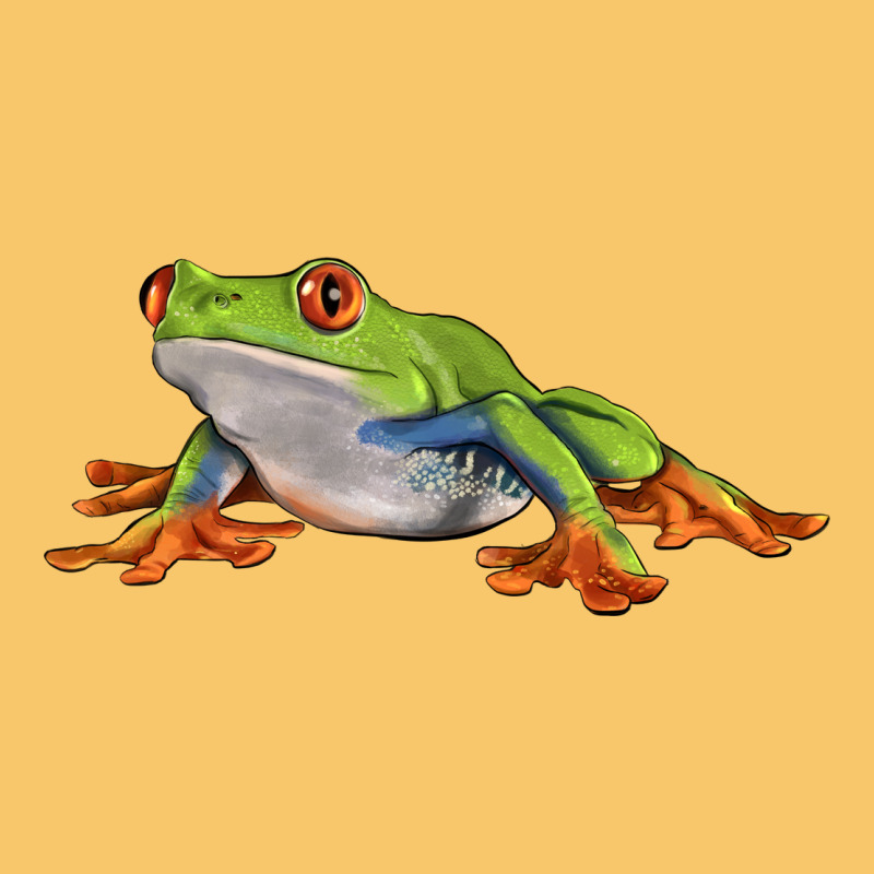 Red Eyed Tree Frog Vintage Hoodie by LillyAllenDesigns | Teevron