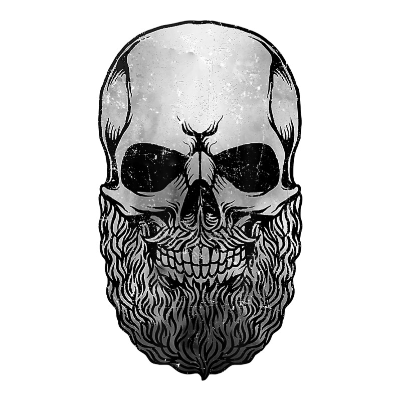 Creepy Bald And Bearded Skull For Halloween & Skeletons Fans T Shirt Premium Tee by baoMotion | Teevron