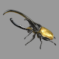 Hercules Beetle Side Vintage Hoodie | Teevron