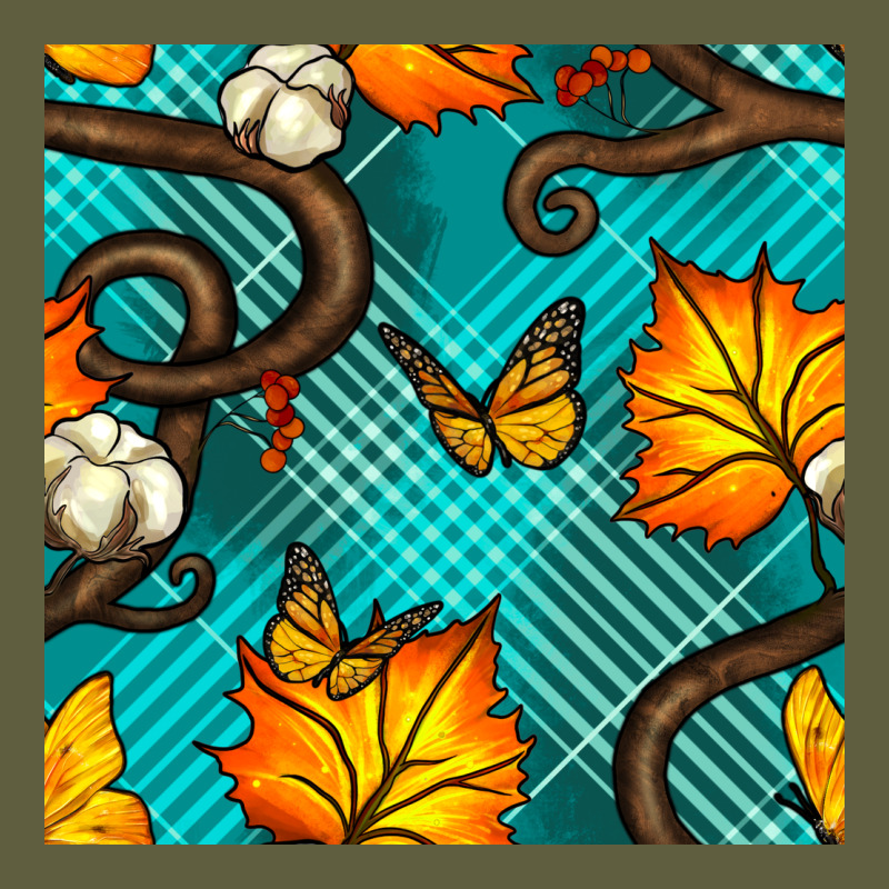 Autumn Leaves Seamless Pattern Vintage Tee by BundleAndBundleShop | Teevron