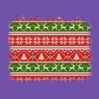 Knitted Christmas Reindeer Pine Tree Background Premium Sweatshirt | Teevron