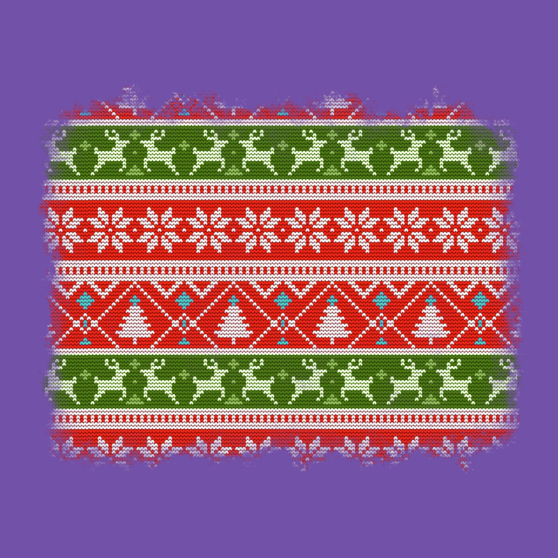 Knitted Christmas Reindeer Pine Tree Background Premium Sweatshirt by Jasminsmagicworld | Teevron
