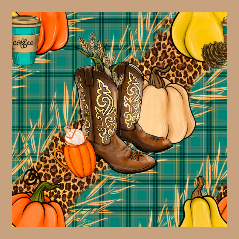 Fall Boot Seamless Pattern Vintage Tee by BundleAndBundleShop | Teevron