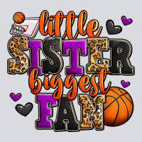 Little Sister Biggest Fan Basketball Zipper Hoodie | Teevron