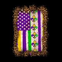 Mardi Gras Usa Flag Leopard Heavy Core Tee | Teevron