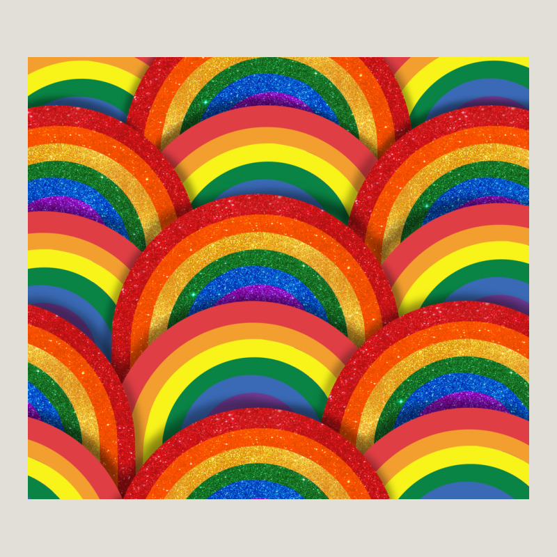 Pride Rainbow Glitter Tumbler Heavy Core Tee by FaDigitalArtStudio | Teevron