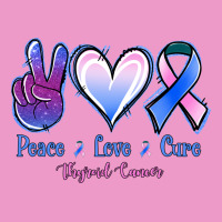 Peace Love Cure Thyroid Cancer Urban Hoodie | Teevron