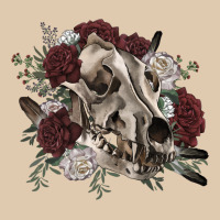 Floral Boho Wolf Skull Heavyweight Sweatshirt | Teevron