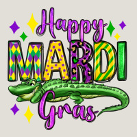 Happy Mardi Gras Alligator Olivia Heavy Core Tee | Teevron