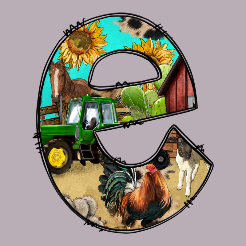 Farm Life Alphabet Lowercase Letters E Vintage Tee by BundleAndBundleShop | Teevron