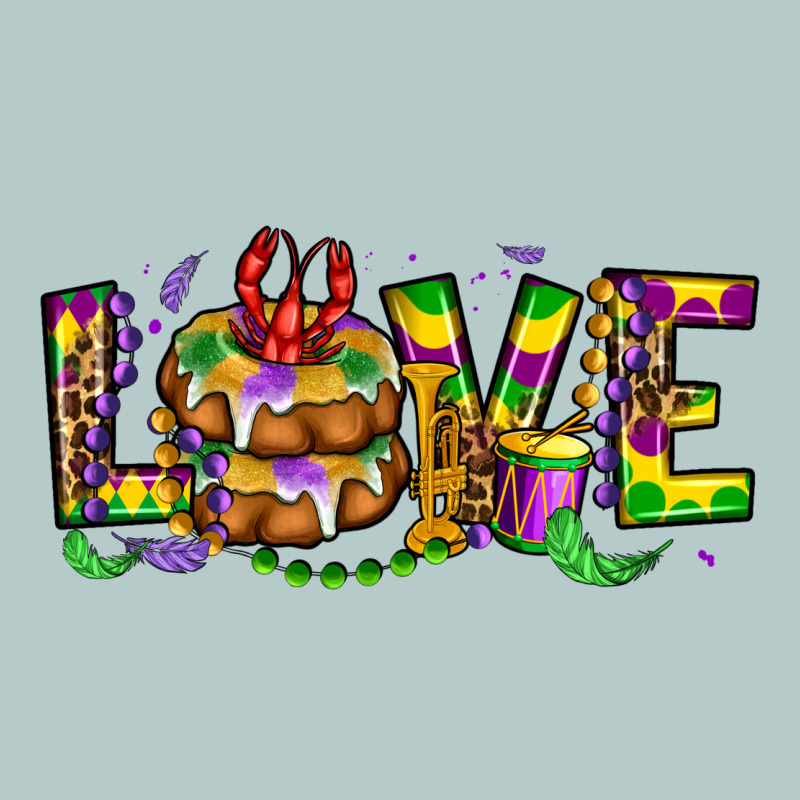 Mardi Gras Love Heavy Core Tee by OliviaCreatesArt | Teevron