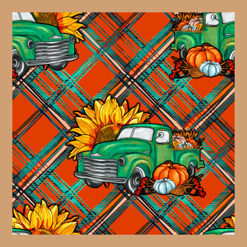 Fall Truck Seamless Pattern Vintage Tee by BundleAndBundleShop | Teevron