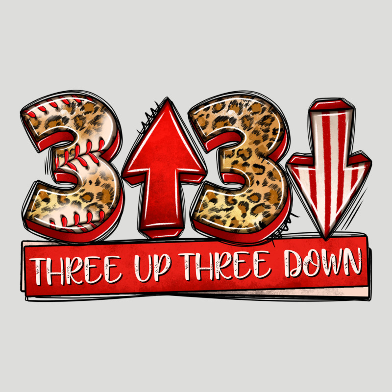 Three Up Three Down Baseball Zipper Hoodie by Jasminsmagicworld | Teevron
