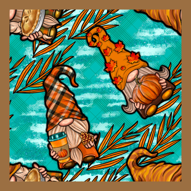 Fall Gnomes Seamless Pattern Vintage Tee by BundleAndBundleShop | Teevron