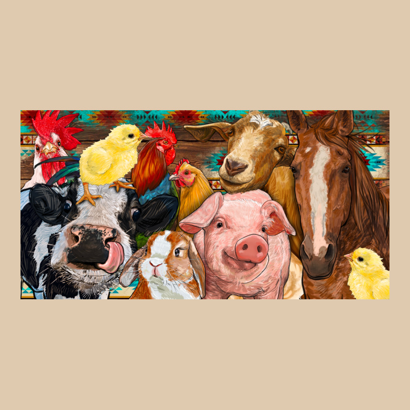 Farm Animals With Aztec Heavyweight Sweatshirt by RanaPortraitStore | Teevron