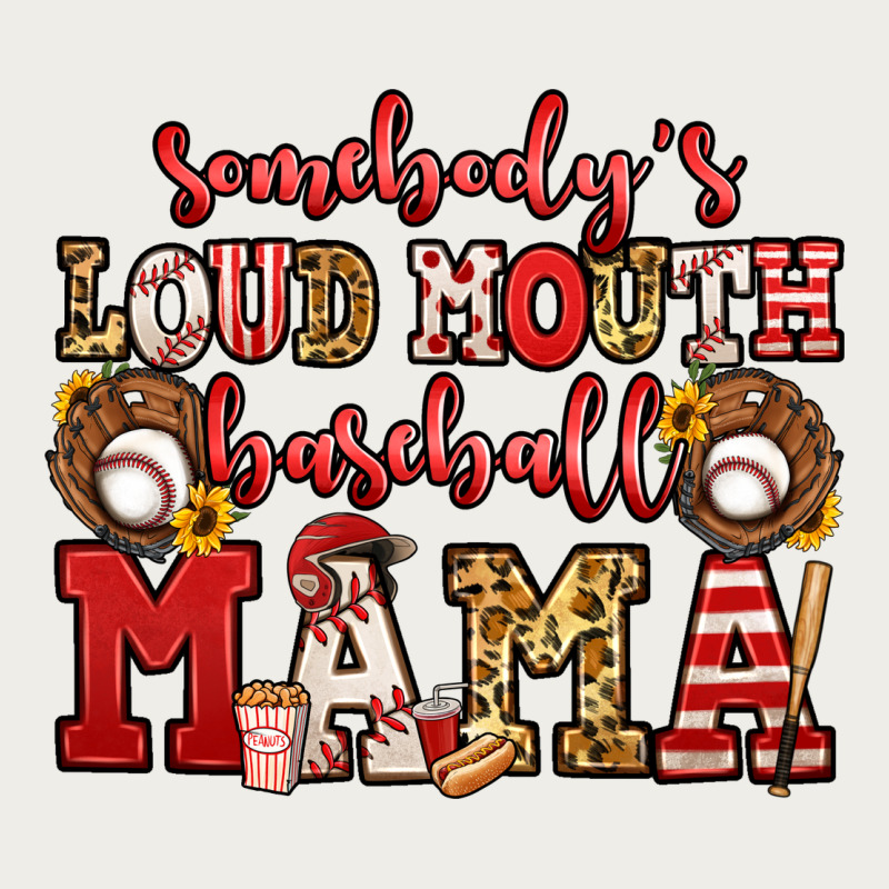 Somebody's Loud Mouth Baseball Mama Zipper Hoodie by Jasminsmagicworld | Teevron